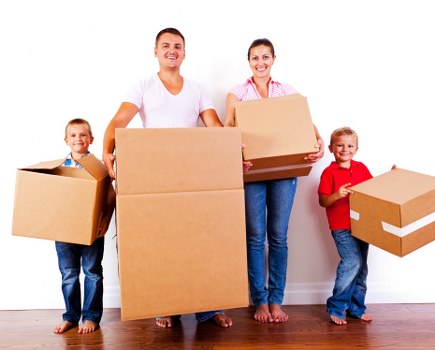 People using self storage in Shepherds Bush for household items