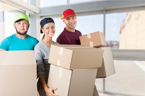 Careful loading of bulky furniture from a Shepherdsbush property