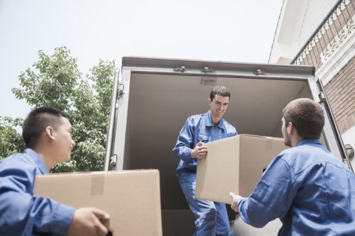 Small removals vehicle ready for a local Shepherdsbush home move