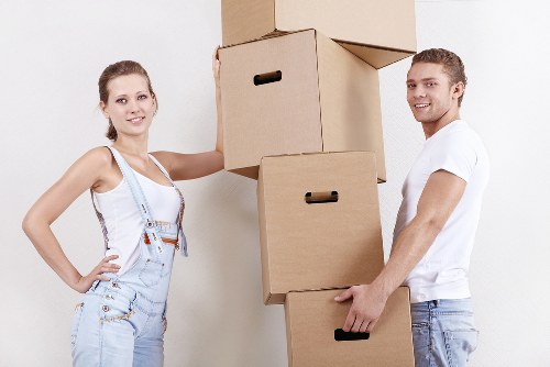 Residents and businesses in Shepherdsbush using storage for boxes and furniture